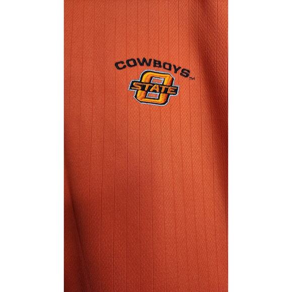 Starter OSU Cowboys, Orange, Short Sleeve Polo Size Mens Large - Picture 4 of 7